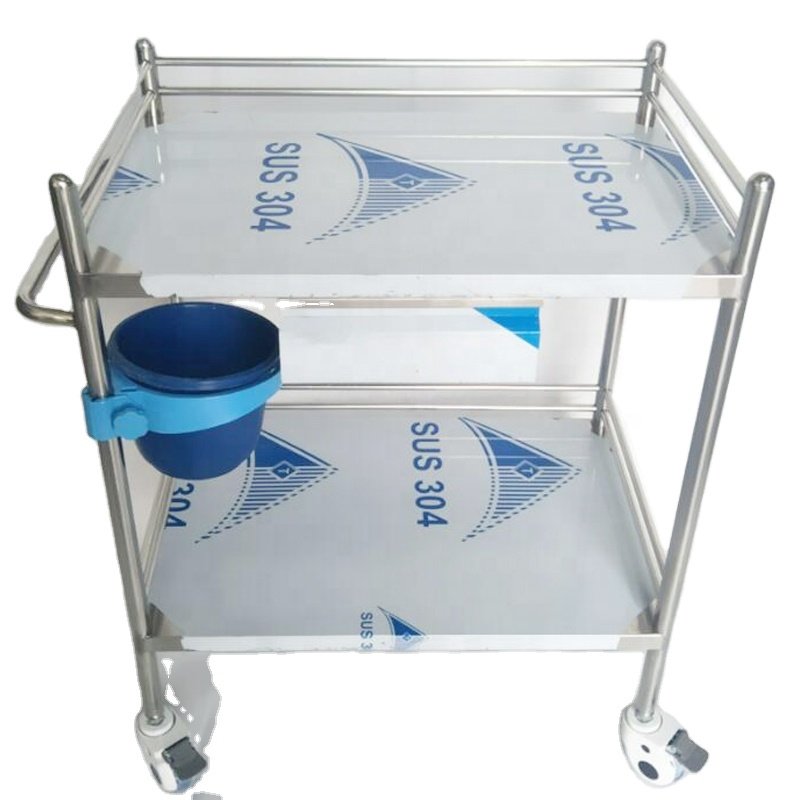 china hospital furniture stainless steel surgical medical vital signs portable monitor trolley cart cabinet