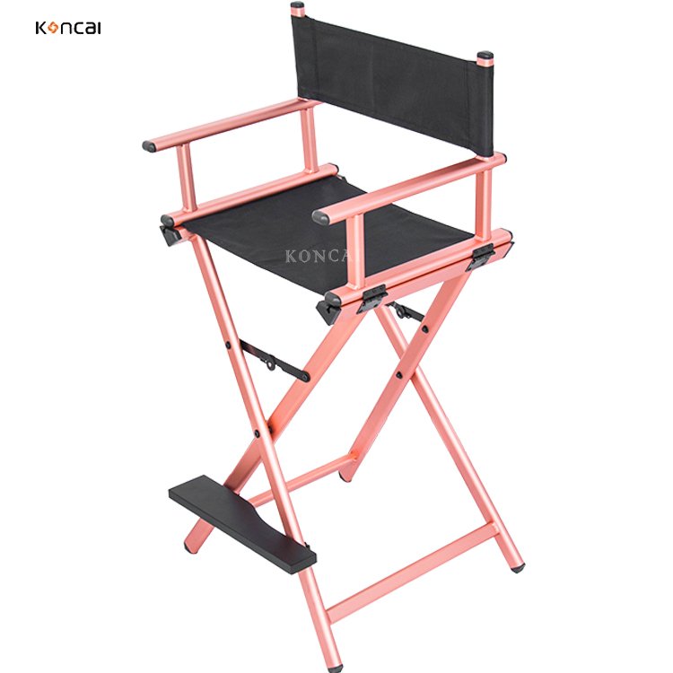 BSCI members Foldable Makeup Chair Easy Carry Salon New Product Chair Aluminum Cosmetic Artist Chair