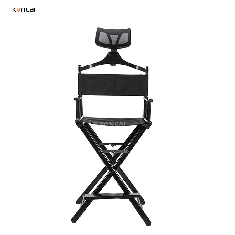 BSCI members Foldable Makeup Chair Easy Carry Salon New Product Chair Aluminum Cosmetic Artist Chair