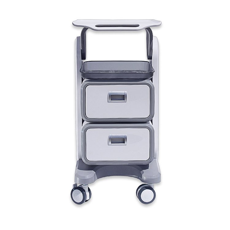 OEM Beauty salon storage rack trolley multifunction equipment tool barber shop moving side cabinet