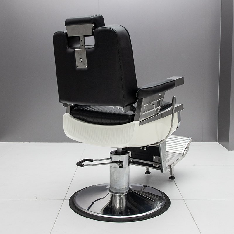 Modern High Quality Luxury Leather Black Beauty Hair Portable Barber Shop Metal Salon Barber Chair Barber chair for men