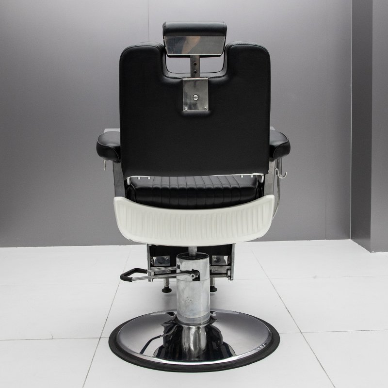 Modern High Quality Luxury Leather Black Beauty Hair Portable Barber Shop Metal Salon Barber Chair Barber chair for men