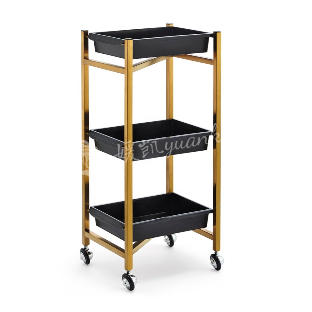 Barber shop equipment special plastic trolleybeauty salon equipment rolling mobile tool car