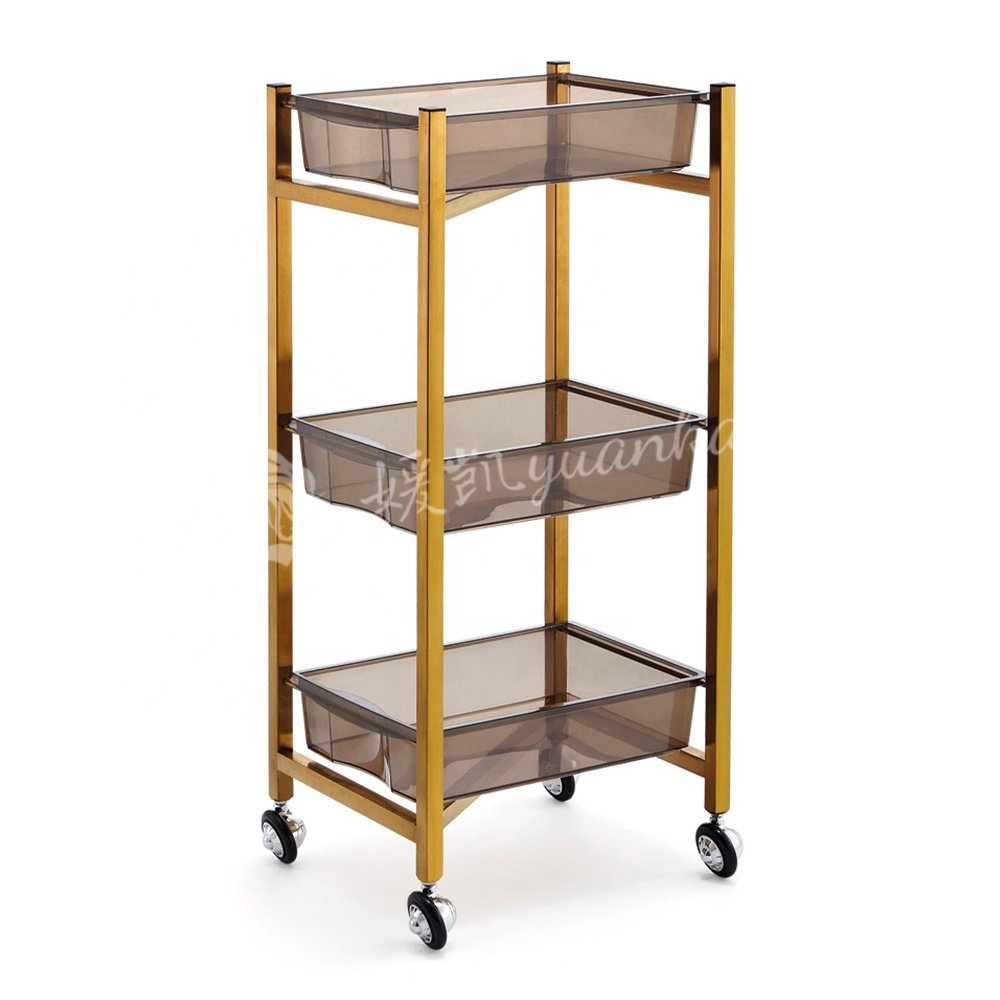 Barber shop equipment special plastic trolleybeauty salon equipment rolling mobile tool car
