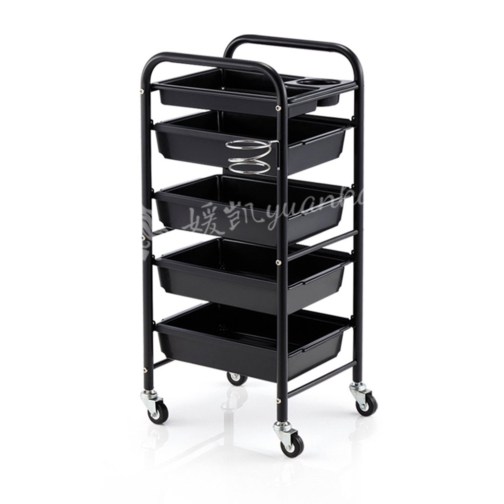 Modern hair salon equipment gold and silver tool car stainless steel beauty trolley