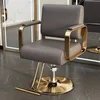 New design gold base Salon Furniture barber chair hair dyeing perm barber chair 360 degree Rotate revolve black barber chair