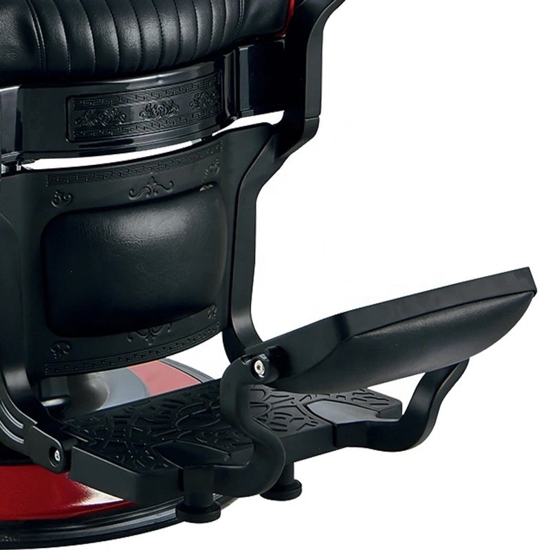Custom Durable black and gold hair salon chair wholesale vintage barber chair for hair salon