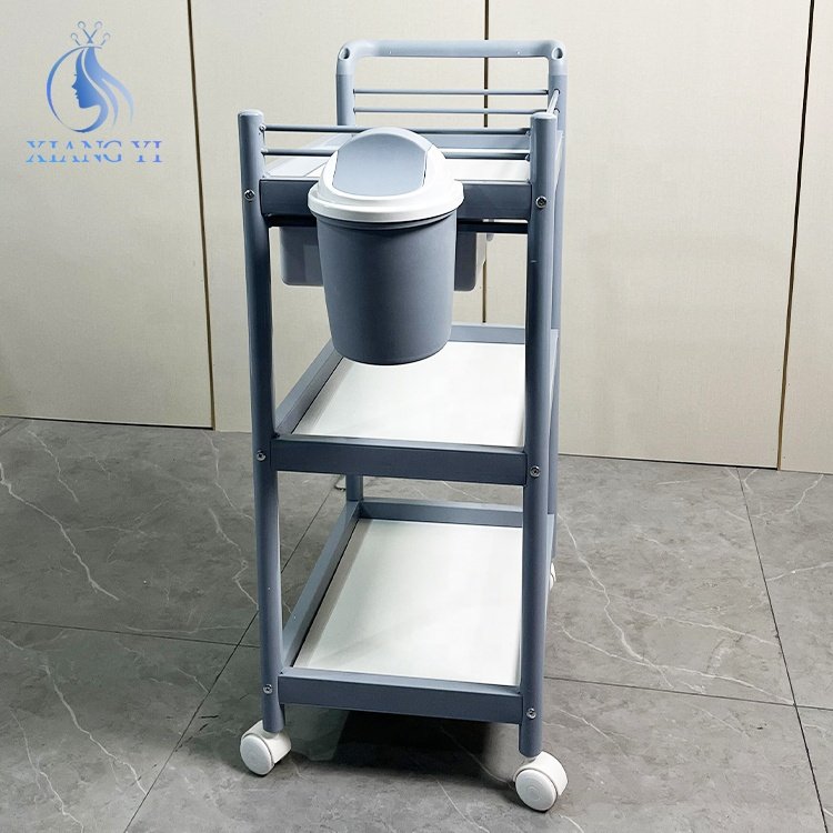 Beauty salon Mobile workbench storage cart barbershop tool cart hairdressing spa trolley