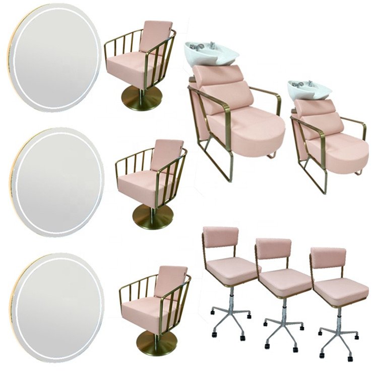haircut chair salon pink used styling chair sale