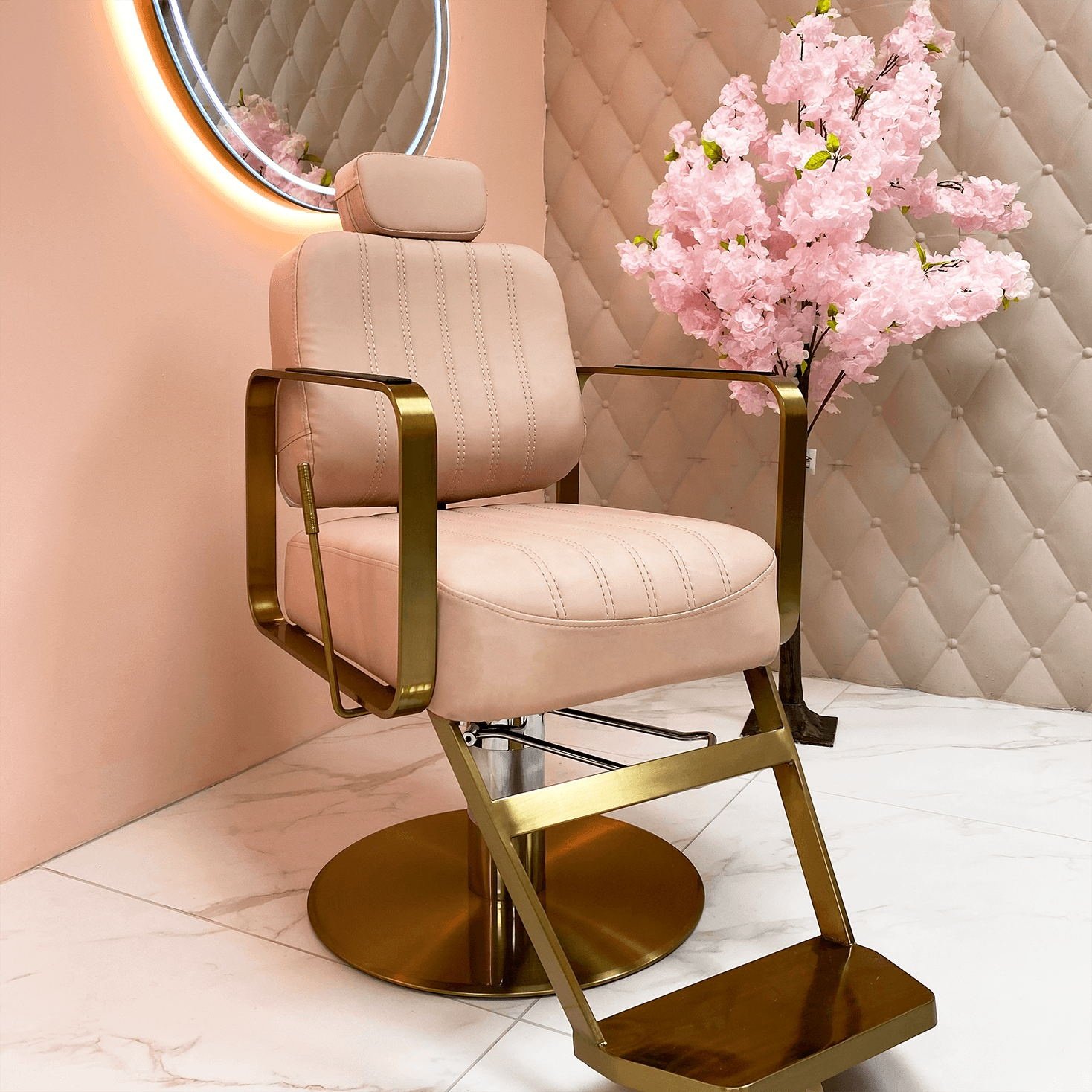 haircut chair salon pink used styling chair sale