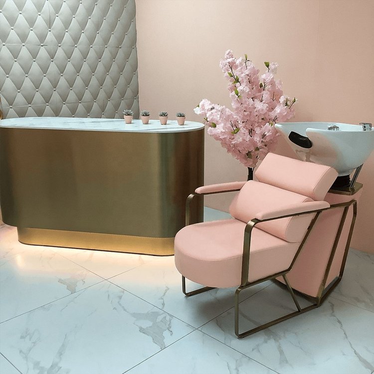 haircut chair salon pink used styling chair sale