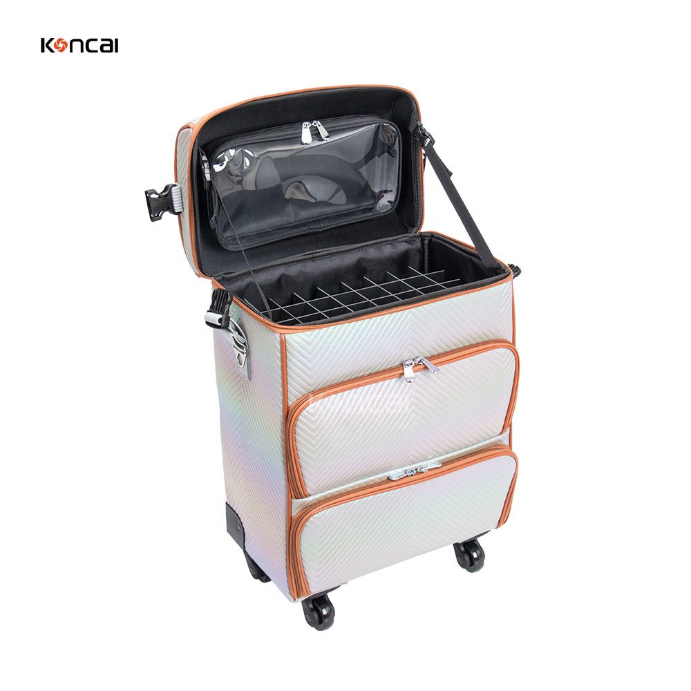 Hot Sale Multi-Layer Nail Trolley Box Large Capacity Makeup Nail Organizer Trolley Case
