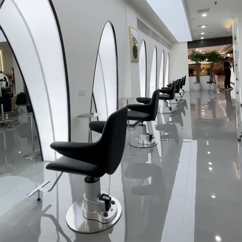 Youtai Most Popular Modern Leather Electric Adjustable Barber Chairs Professional Hair Cutting Barber Salon Chairs Furniture