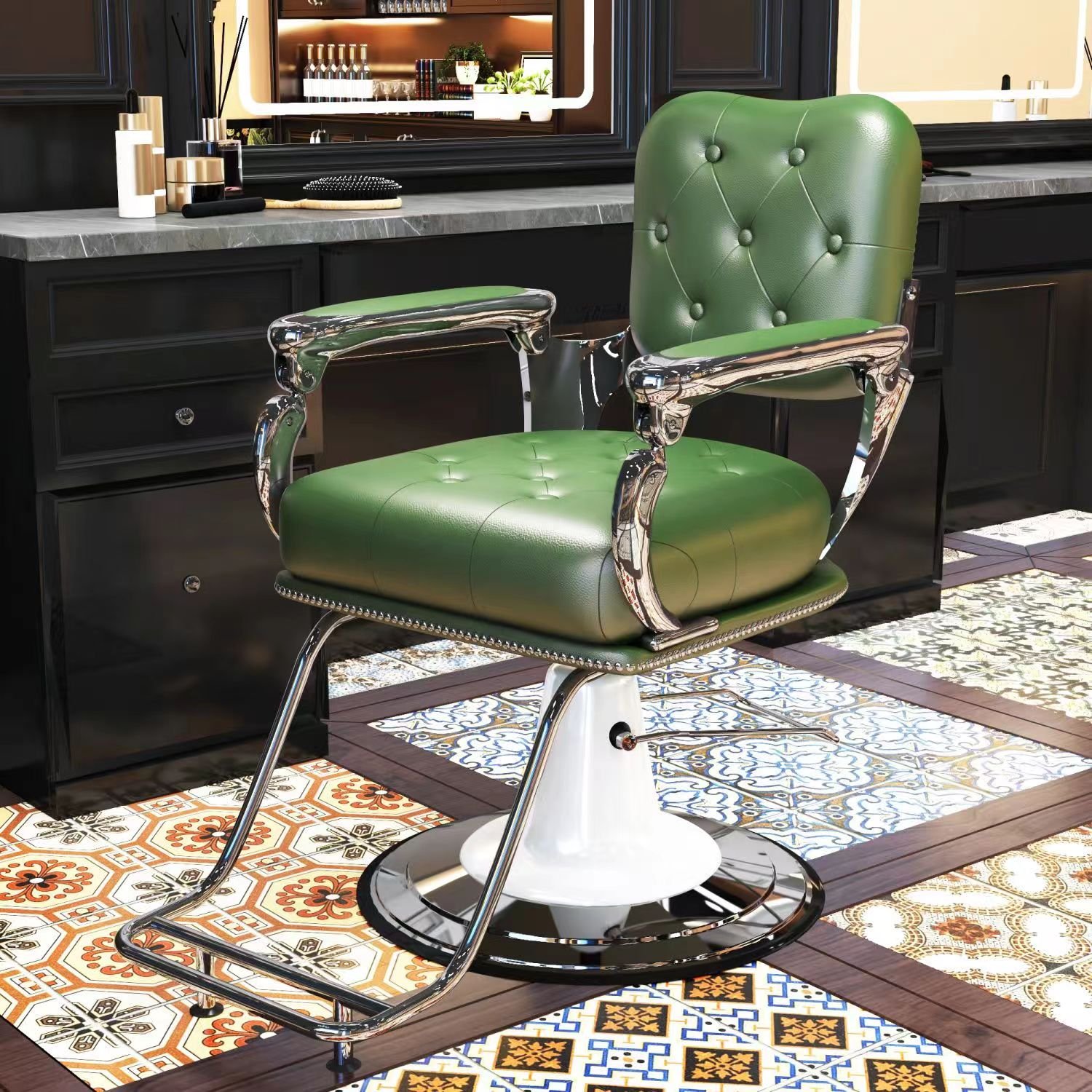 Stylish new Men's BarBer chair with inverted haircuts retro lift hairdressing chair