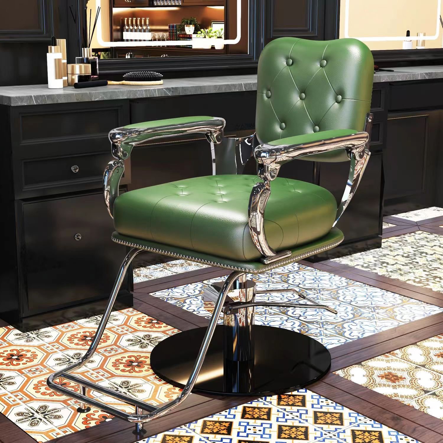 Stylish new Men's BarBer chair with inverted haircuts retro lift hairdressing chair