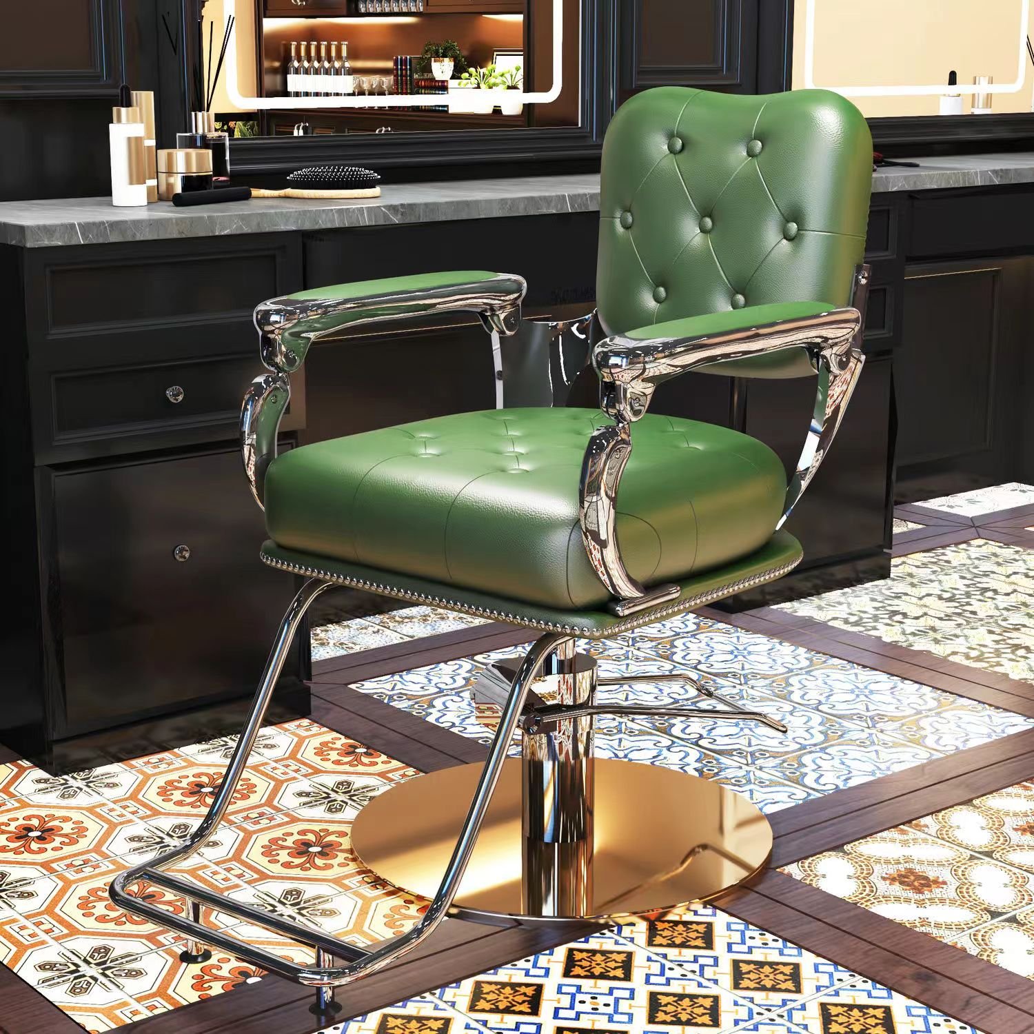 Stylish new Men's BarBer chair with inverted haircuts retro lift hairdressing chair