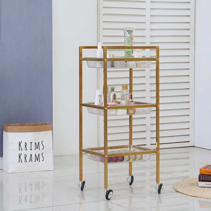 New Korean version hair styling car, beauty equipment car dyeing and perming hair styling special car stainless steel trolley,