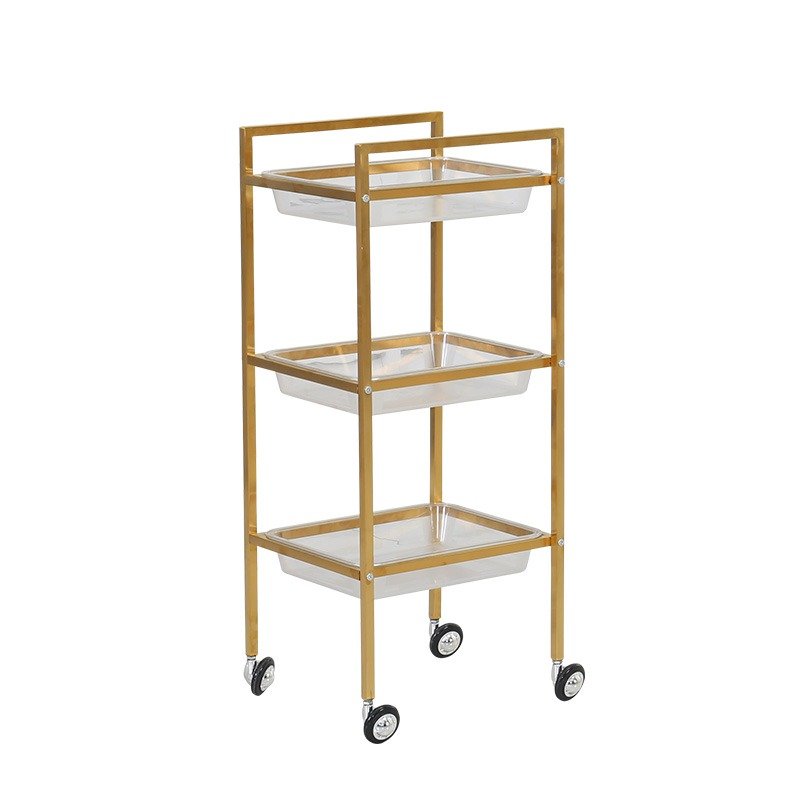 New Korean version hair styling car, beauty equipment car dyeing and perming hair styling special car stainless steel trolley,