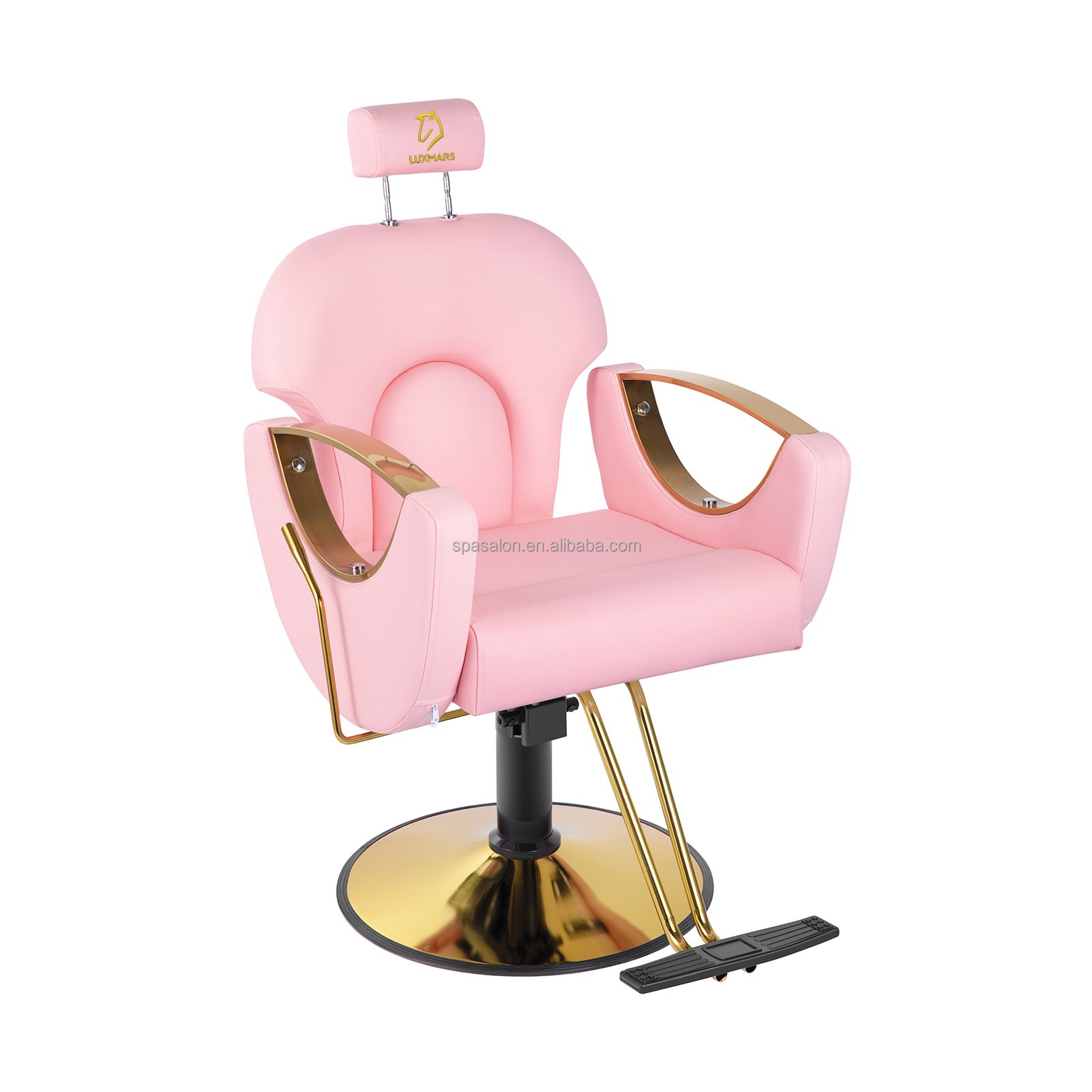 Explosive New Products Reclinable Green barber chair footrest support women's styling chair