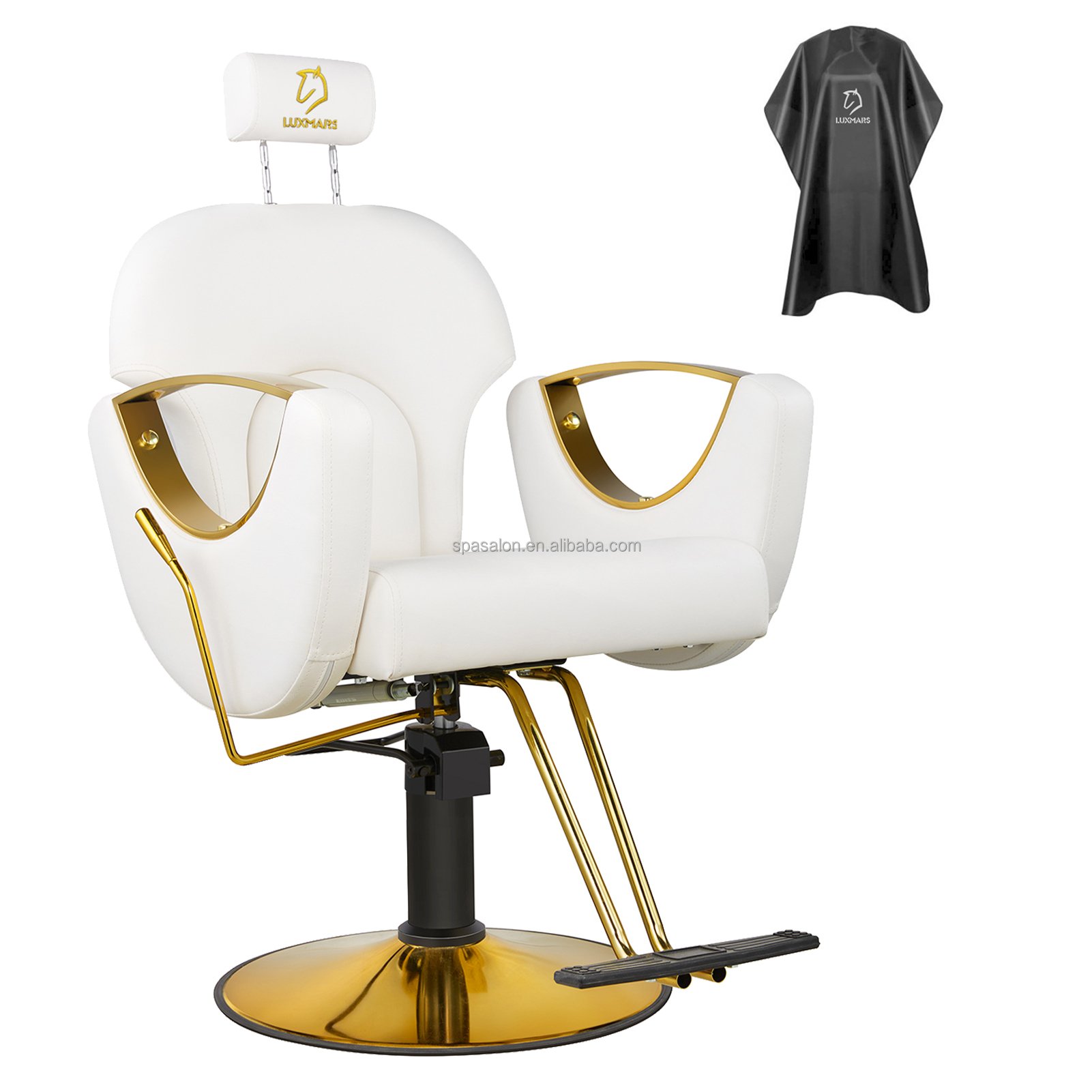 Explosive New Products Reclinable Green barber chair footrest support women's styling chair