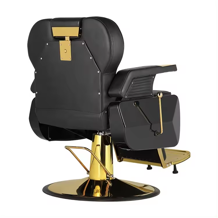 Luxurious and comfortable salon classic men barber chairs can be customized for easy operation