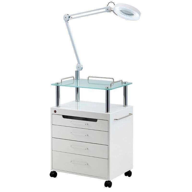 HICOMED Aesthetic Beauty Salon Furniture Beauty Dental SPA Trolley Multi Functional Medical Cart With LED Lamp