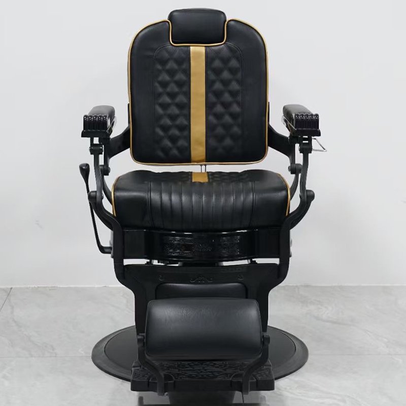 Luxury Comfortable Synthetic Leather Black Barber Chair from Factory for Hair/Beauty/Nail Salons