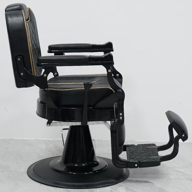 Luxury Comfortable Synthetic Leather Black Barber Chair from Factory for Hair/Beauty/Nail Salons