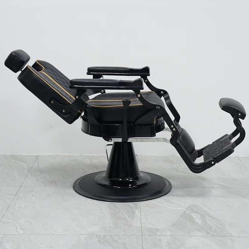 Luxury Comfortable Synthetic Leather Black Barber Chair from Factory for Hair/Beauty/Nail Salons
