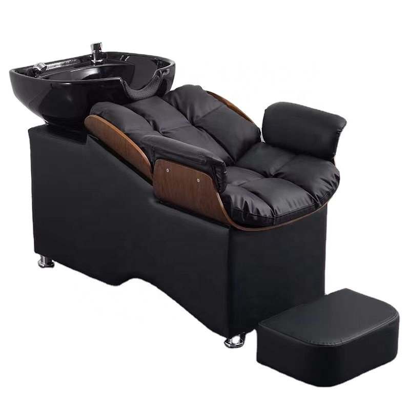 Yicheng Beauty Europe standard salon furniture shampoo chair and bowl shampoo chair for salon With China Best Supplier