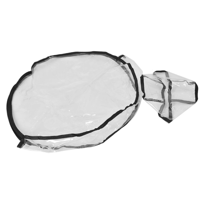 Round Barber Chair Professional Clear Protective Cover Chair Back Cover for Barber Salon SPA