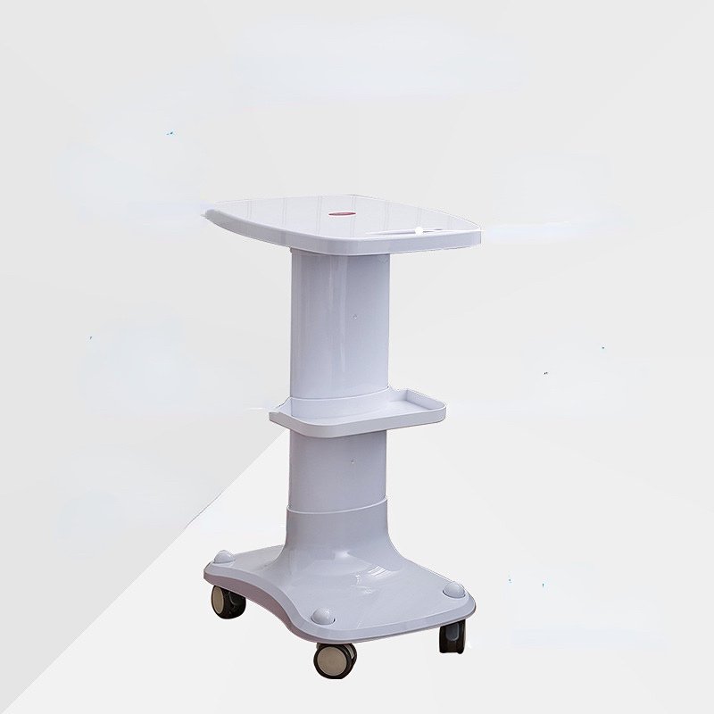 Factory Made Cheap Price Portable Facial Beauty Machine Cart Salon Four Rolling Stand Wheels Beauty Trolley