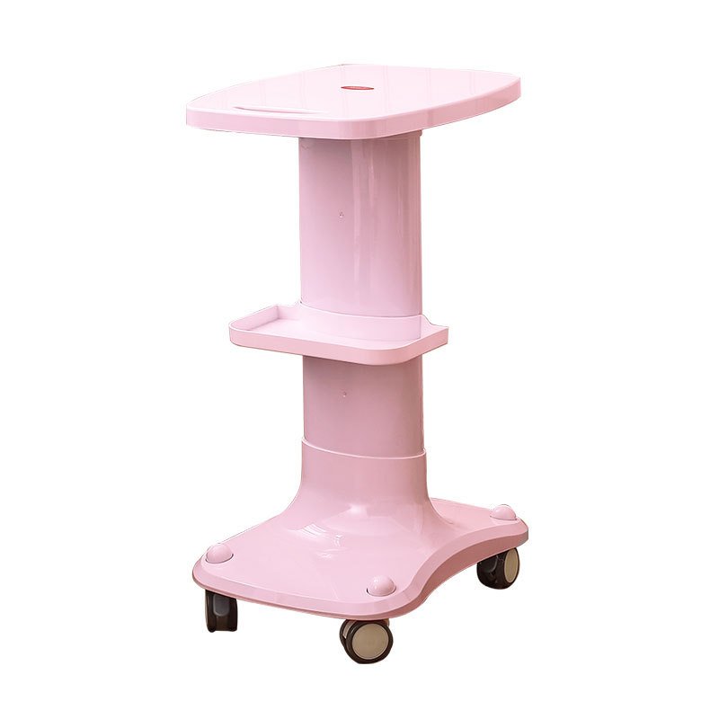 Factory Made Cheap Price Portable Facial Beauty Machine Cart Salon Four Rolling Stand Wheels Beauty Trolley