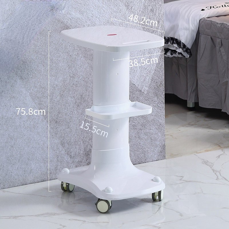 Factory Made Cheap Price Portable Facial Beauty Machine Cart Salon Four Rolling Stand Wheels Beauty Trolley