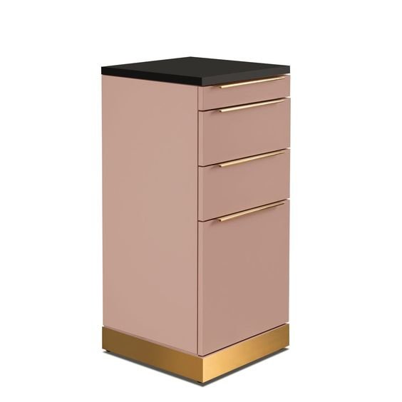 More Design Wholesale Barber Sop Furniture Stainless Steel Styling Beauty Hair Salon Side Trolley with wheels and Drawers