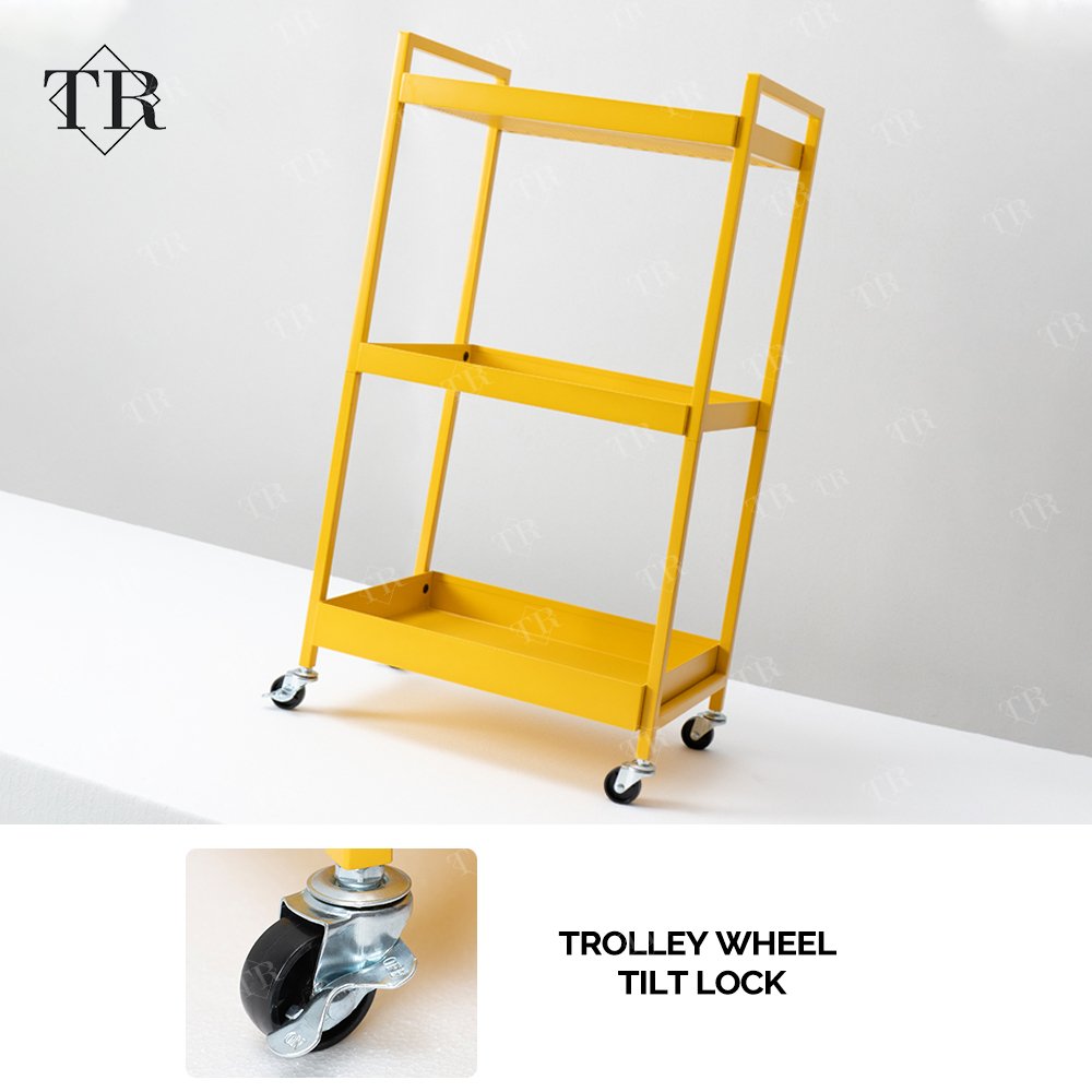 Turri Barber Shop Trolley 3 Layers Steel Shelf Salon Serving 3-tier Trolley Table and Drawer Salon Furniture