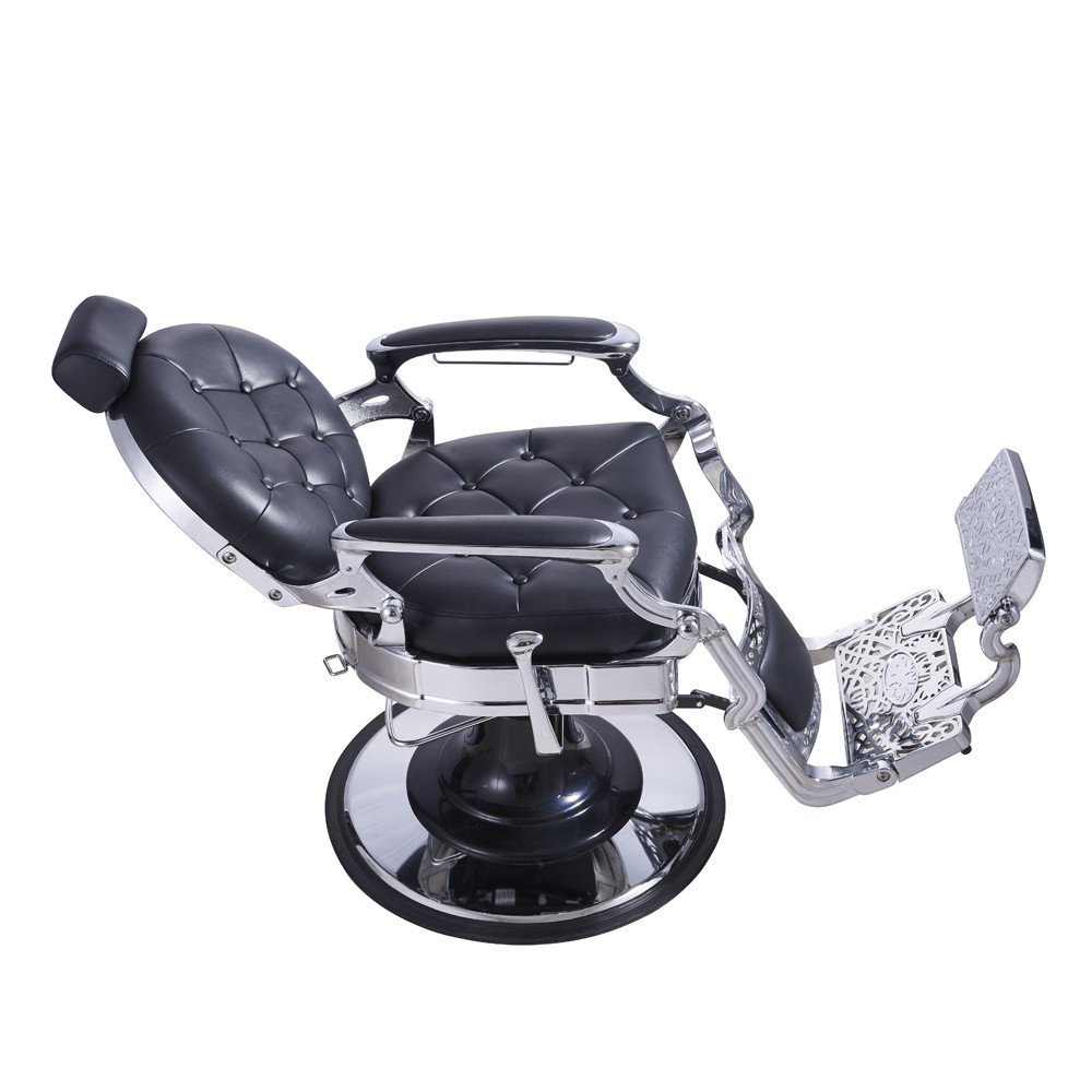 DM Professional Luxury Barber Chair for Salon Hair Cutting Barber Shop Chairs with Shaving Razors for Living Room & Hotel Use