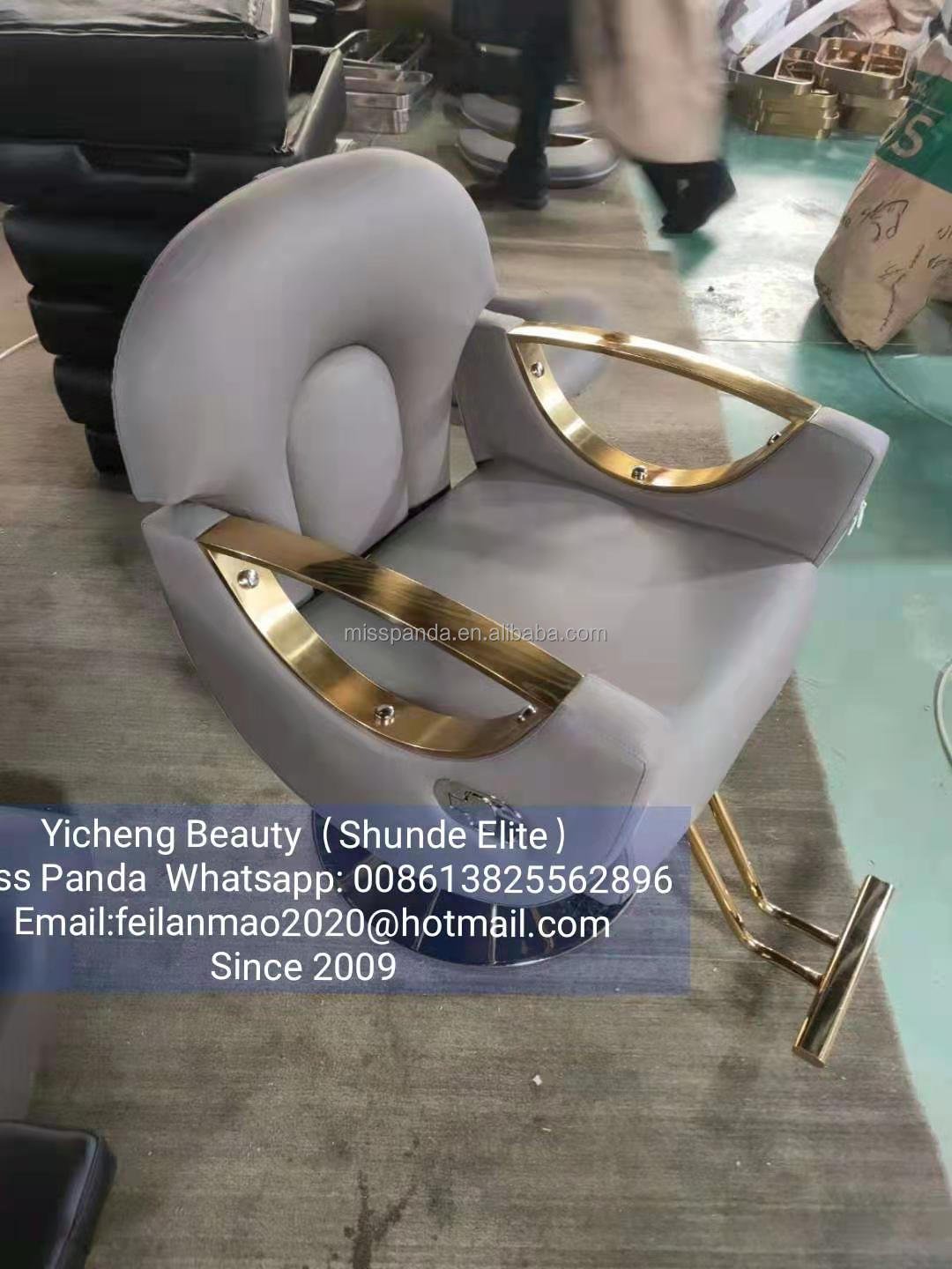 Yicheng Beauty Cheap reclining hydraulic pump barber chair modern hairdresser Lift chair styling chair beauty salon furniture