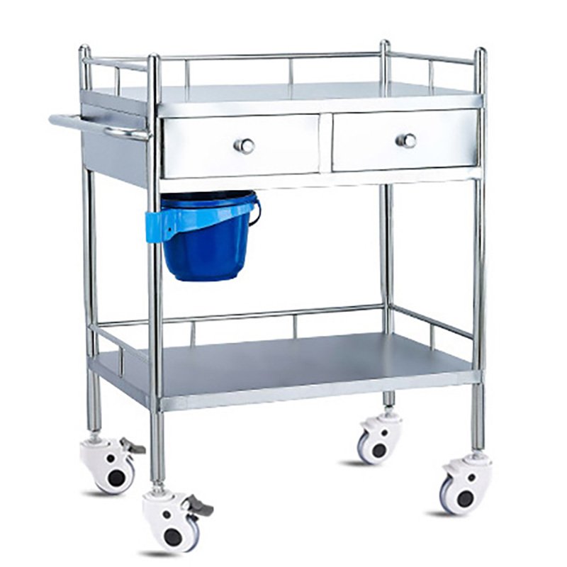 medicine delivery medical care instrument hospital trolley furniture medical cart salon stainless steel cart with drawers
