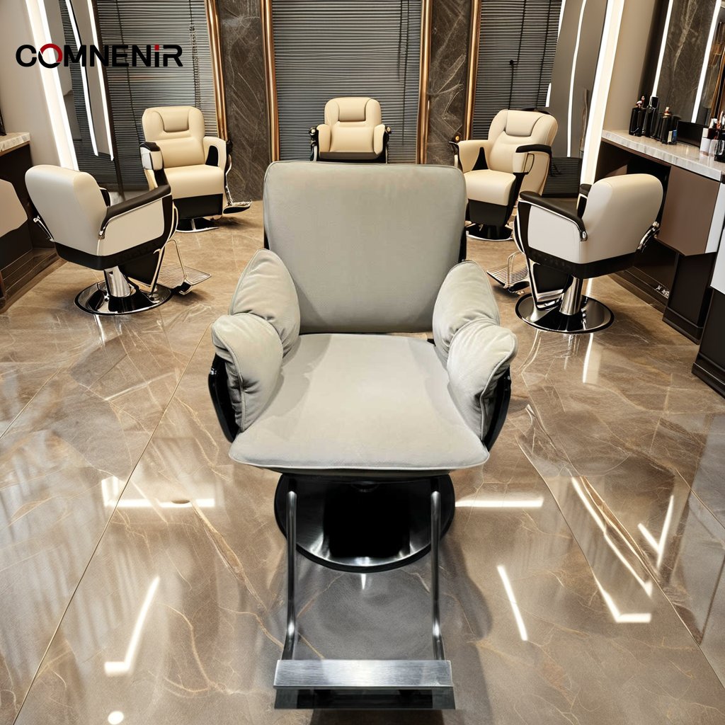 Unique design white leather styling chairs Portable Beauty Salon barber Chair