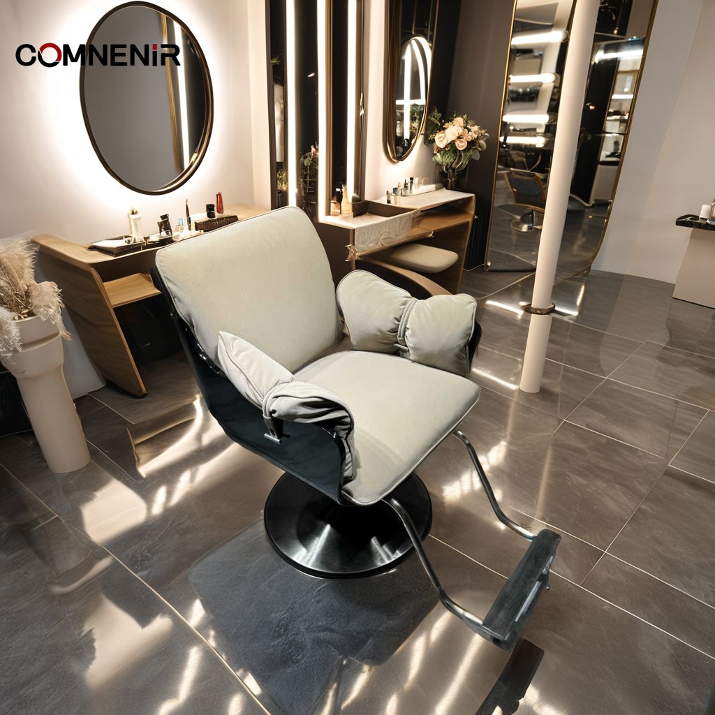 Unique design white leather styling chairs Portable Beauty Salon barber Chair