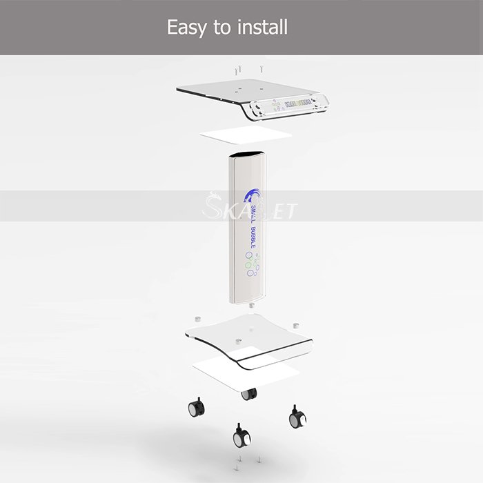 Newest trolley price 4-wheel mobile portable beauty salon trolley medical trolley cart