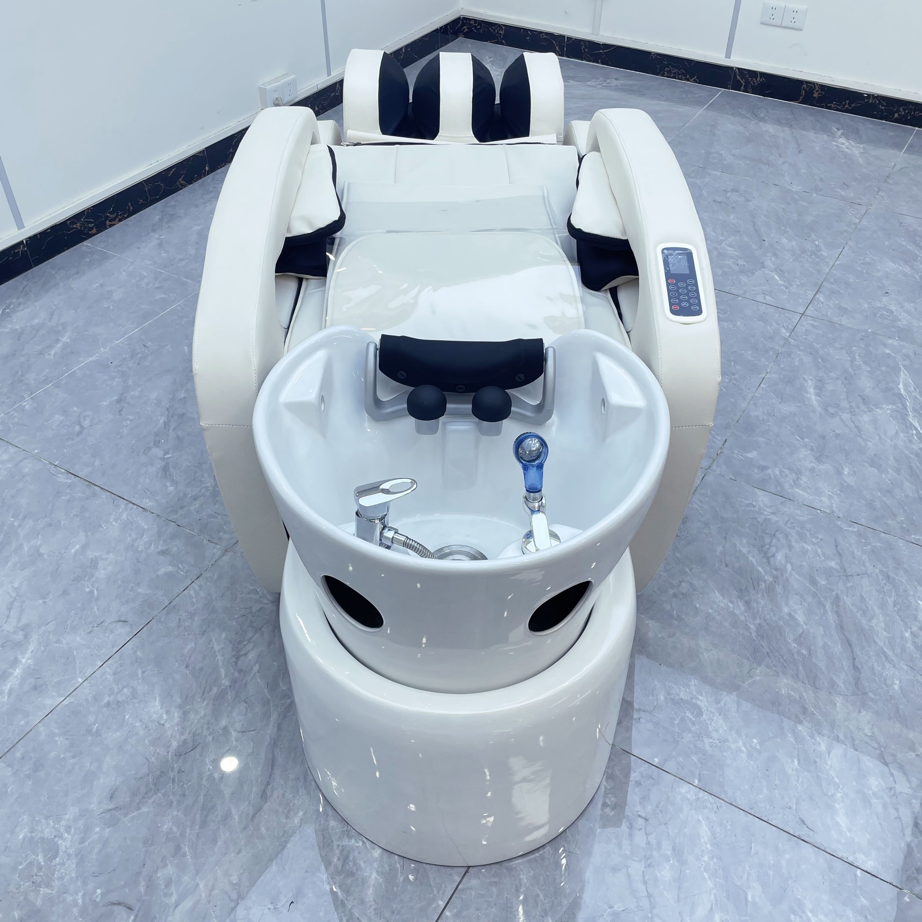 Luxury Beauty Hair shampoo bed hair salon washing chair head spa equipments watercirculation shampoo bowl