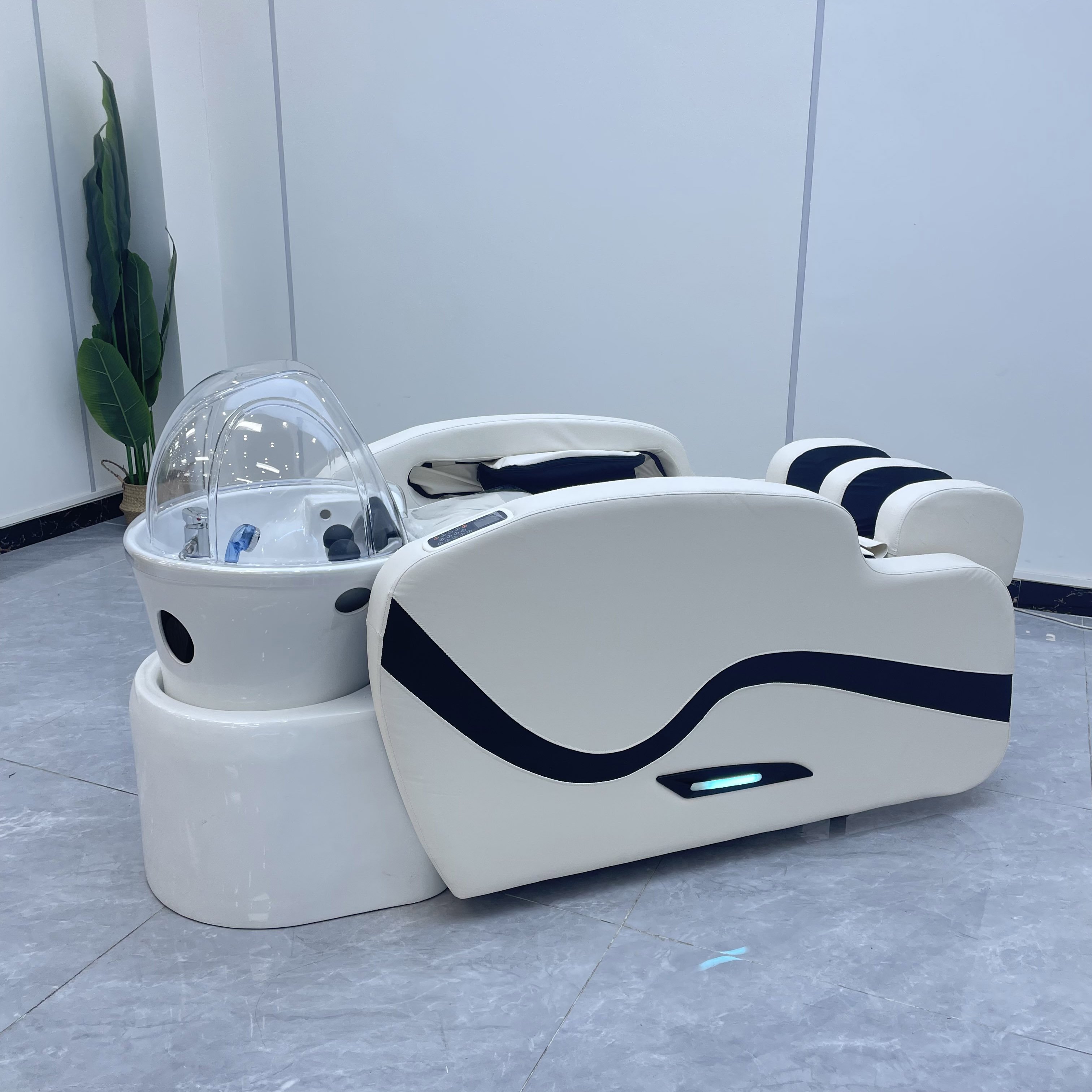 Luxury Beauty Hair shampoo bed hair salon washing chair head spa equipments watercirculation shampoo bowl