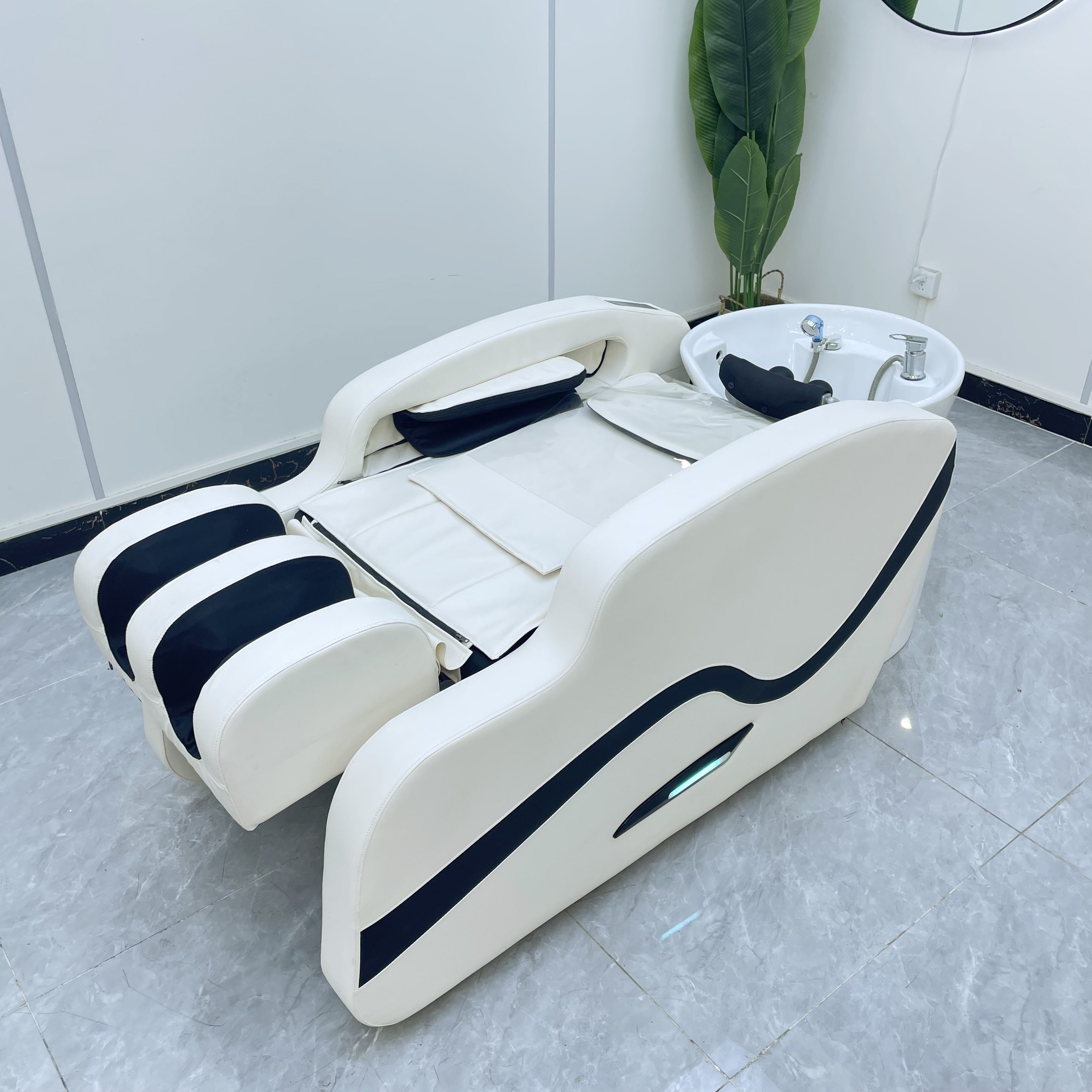 Luxury Beauty Hair shampoo bed hair salon washing chair head spa equipments watercirculation shampoo bowl