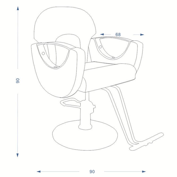 Custom Logo Salon Furniture The Chair Of Barber Shop Can Be Put Down Hair Salon Hairdressing Chair