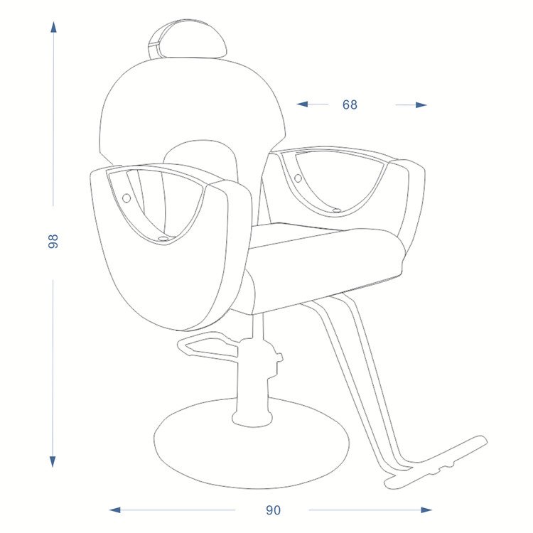 Custom Logo Salon Furniture The Chair Of Barber Shop Can Be Put Down Hair Salon Hairdressing Chair