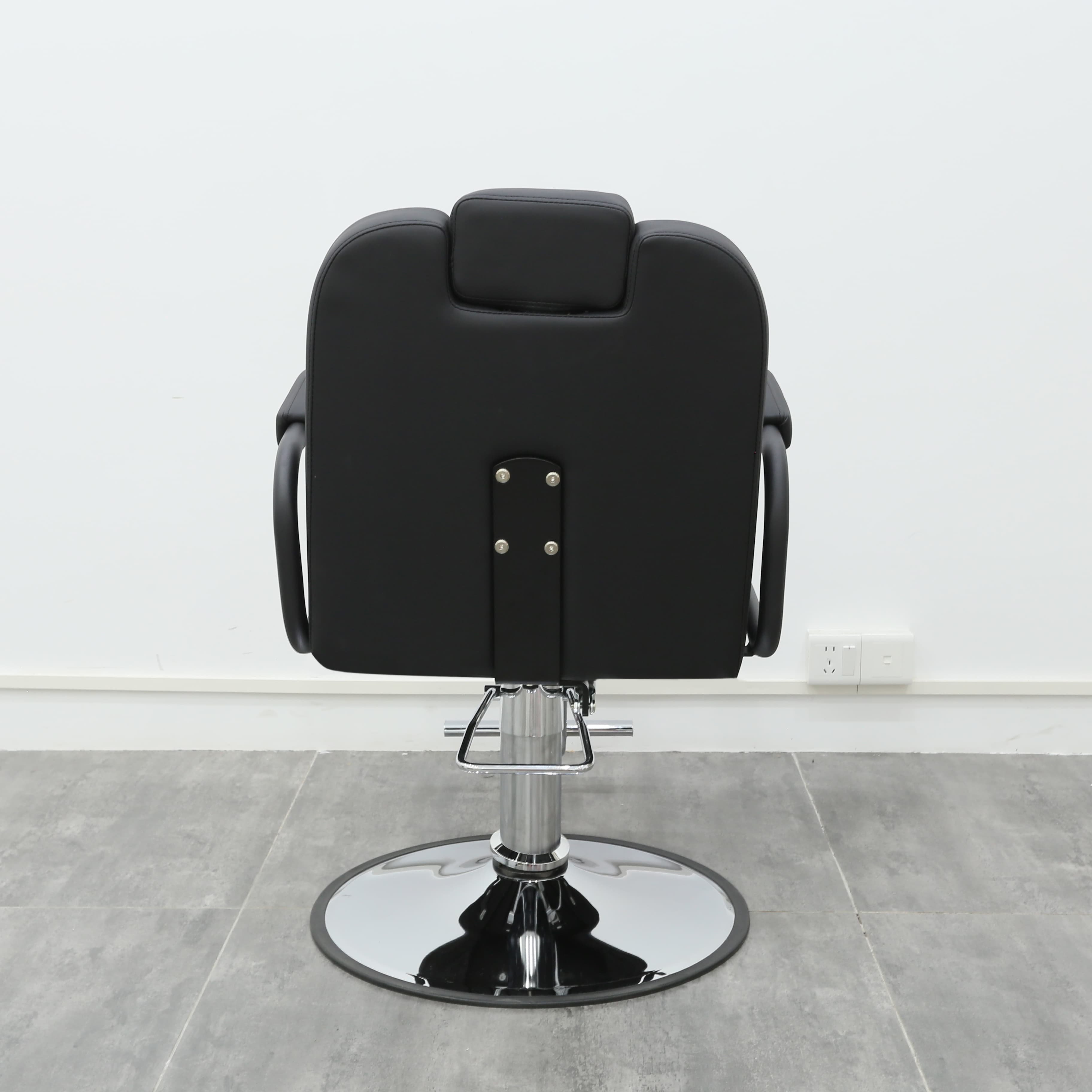 Barber Supplies Barbershop Salon Styling Chair Black Salon Chair Furniture Hydraulic Reclining Hairdressing Barber Chair