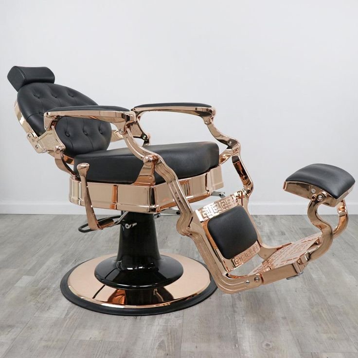 Luxury black color barber chairs manufacturing