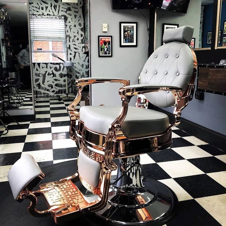 Luxury black color barber chairs manufacturing